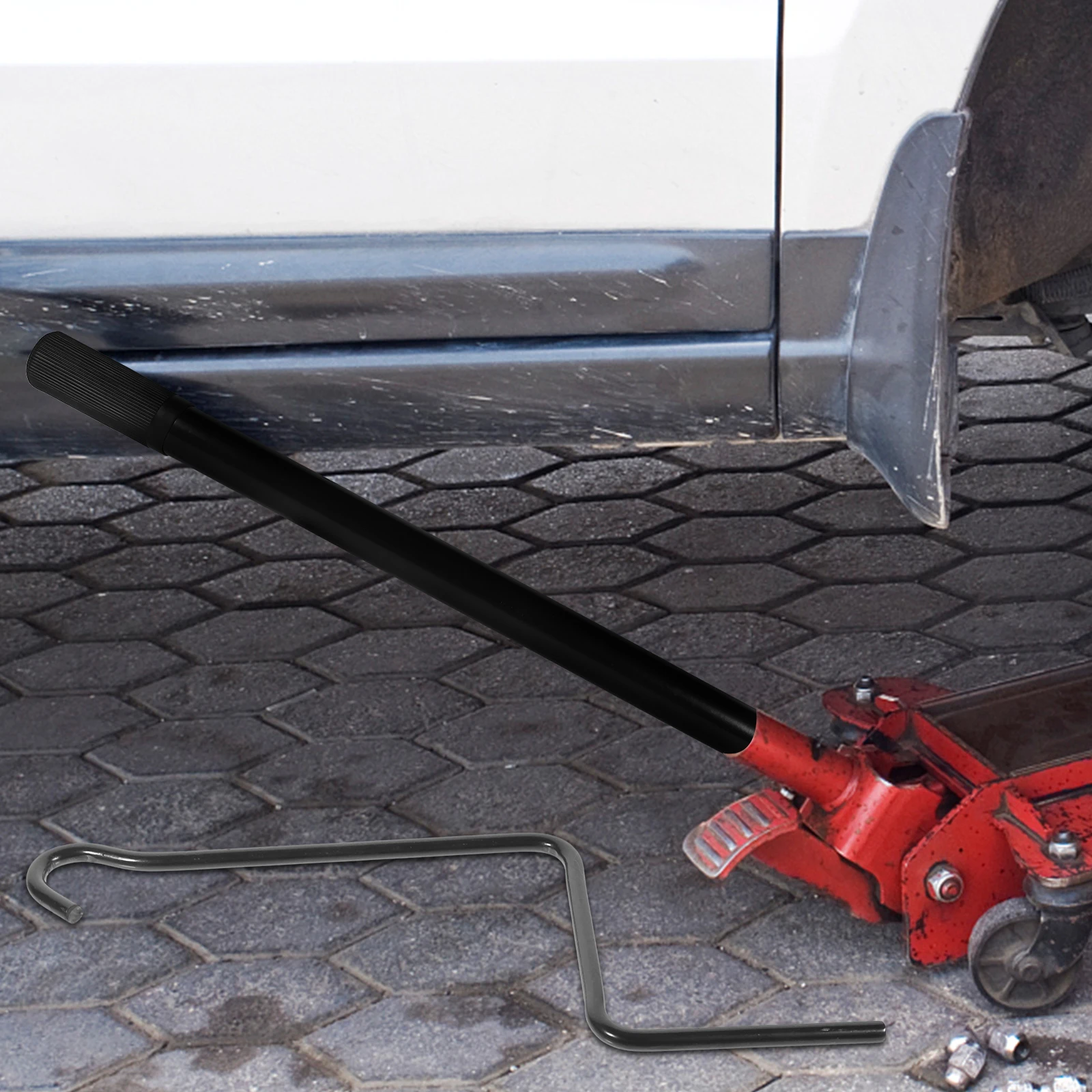 Scissor Style Jack Crank Handle Replacement Robust Steel Construction for Hand Operated Lifting Tools Automotive Accessories