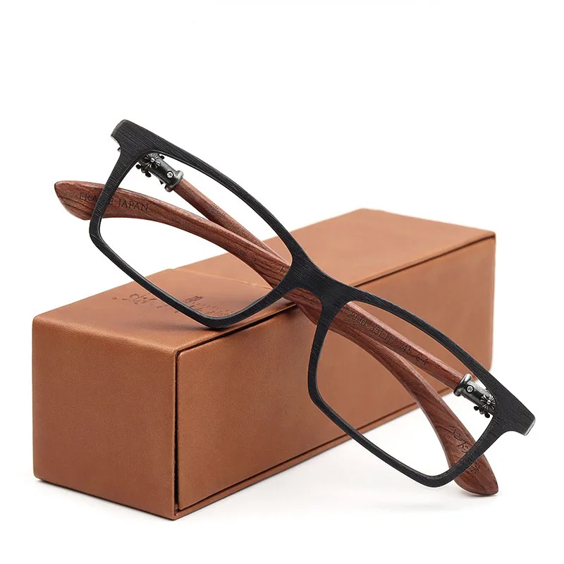 Vintage Real Wood Eyeglasses Frames Spectacle Men Prescription Optical Frames Myopia Hyperopia Progressive Glasses Frame