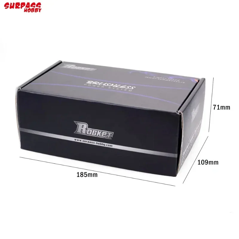 Surpass Hobby Rocket 55113 ブラシレス センサーレス モーター - 890/750/550KV、温度センサーポート付き、1/5-1/7 RC モンスター バギー & バハカー用