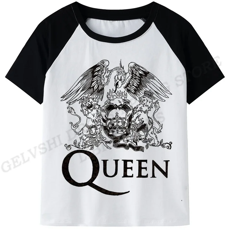 2024 New Summer Queen Band Men Women Fashion T-shirts Kids Hip Hop Tops Freddie Mercury 3d Print Shirt Boys Tee Rock Camisetas