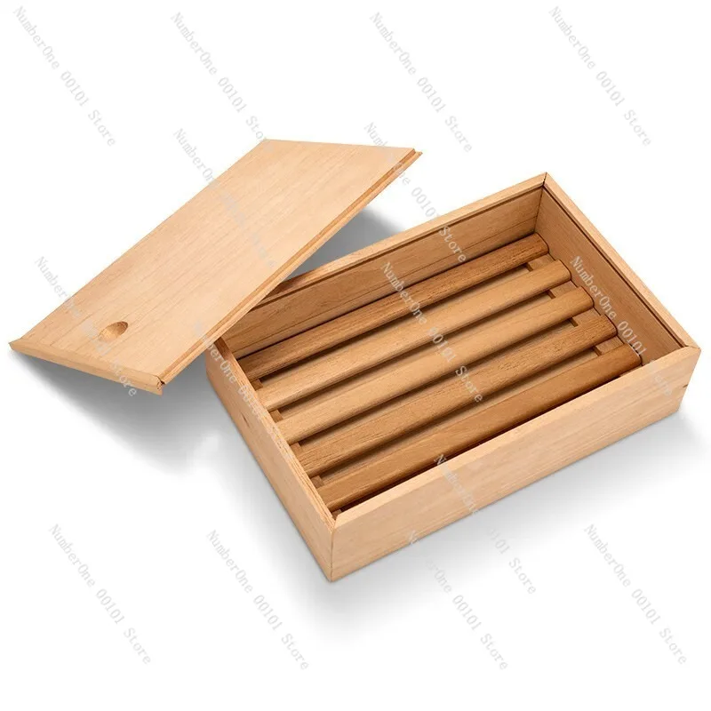 Large Capacity Natural Cedar Wood Moisturizer Box, Sealed and Portable Storage Box for Personal Care, Ideal for Preserving