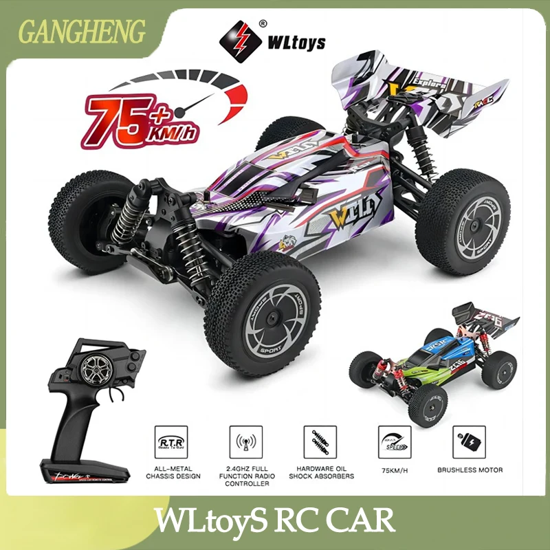 

WLtoys 144016 быстрые радиоуправляемые автомобили 35 км/ч или 75 км/ч 1/14 внедорожник 4WD Дрифт игрушки, 2,4G монстр-Трак с дистанционным управлением для взрослых и детей