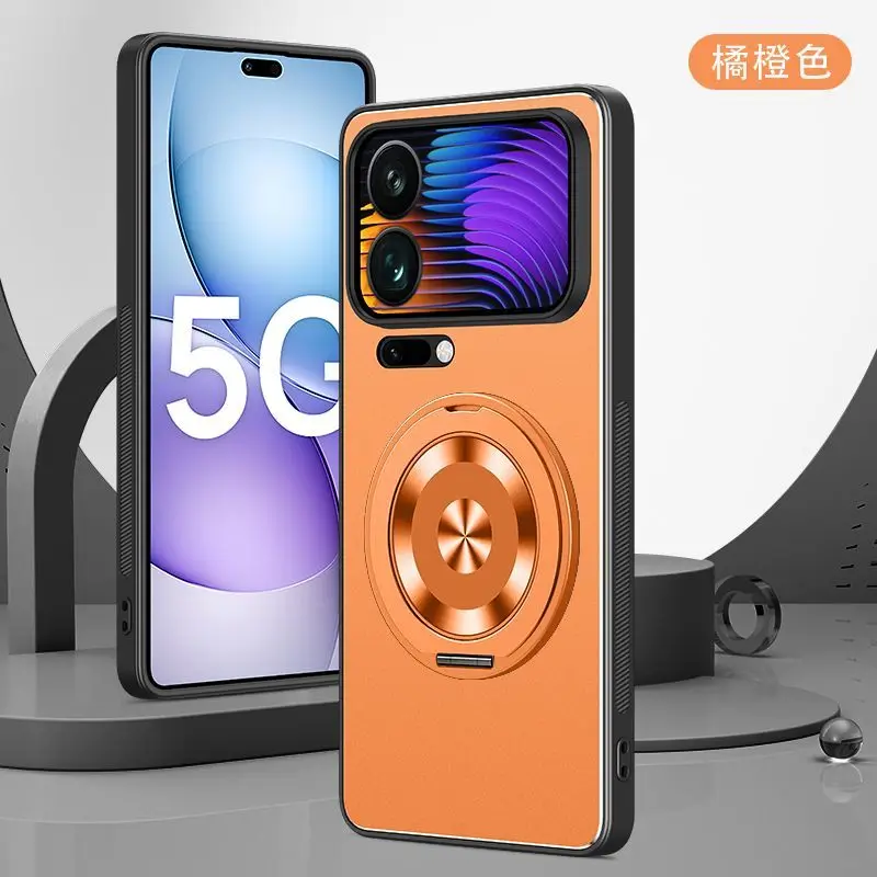 Чехол для Xiaomi 17 Pro Max новая подставка с кольцом матовый алюминиевый металлический объектив полное покрытие противоударный чехол