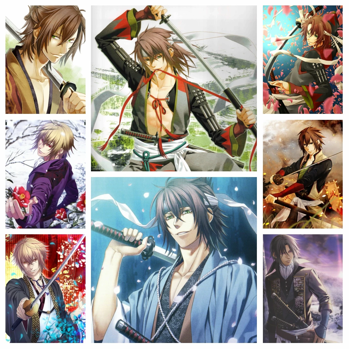 Полный дрель Япония Аниме Алмазная картина со стразами Hakuouki мультфильм наборы для вышивки крестом вышивка мозаика бусины ремесло домашний декор