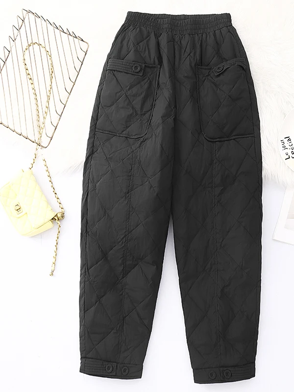 الشتاء Faion حجم كبير المرأة أسفل السراويل القطنية مستقيم الساق عارضة الدفء ملابس خارجية أمي الملابس Thiened لا مرونة #3