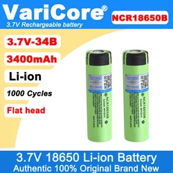 100% New Original NCR18650B 3.7v 3400mAh 18650 Lithium Rechargeable Battery 4.2v For Flashlight Energy storage batteries