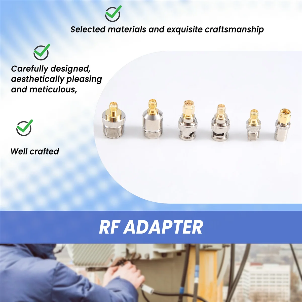 Sma zu sma bnc n f uhf typ stecker kits rf adapter 20 typ, sma weiblich zu f männlich, sma weiblich zu f weiblich