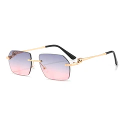Gafas de sol cuadradas clásicas Retro con gradiente para mujer, anteojos de sol femeninos a la moda, Color caramelo, Retro, UV400