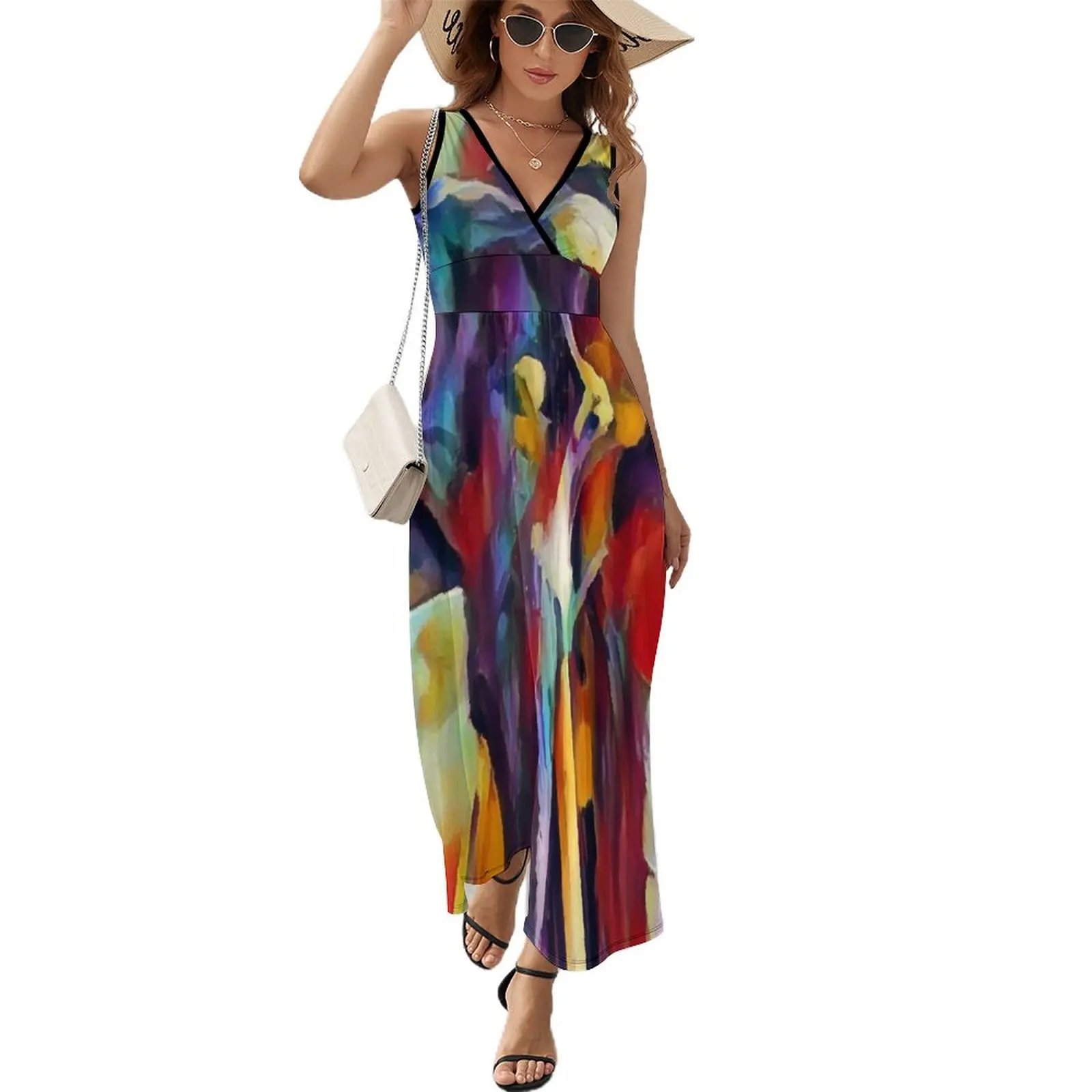 

Elephant Sleeveless Dress summer ladies 2024 Long veiled women's summer 2024