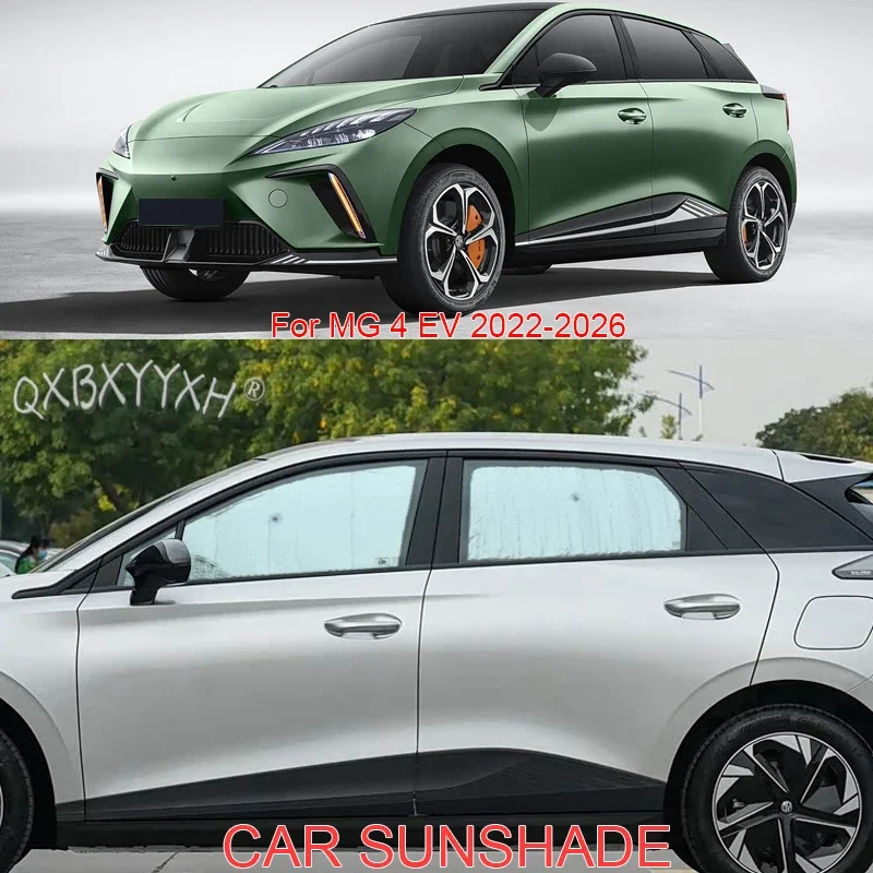 For MG 4 EV 2022-2026 Car Sun Shade Aluminum Foil Foldable Cover Auto Anti-UV Heat Protect Windshield Sunshades Accessory