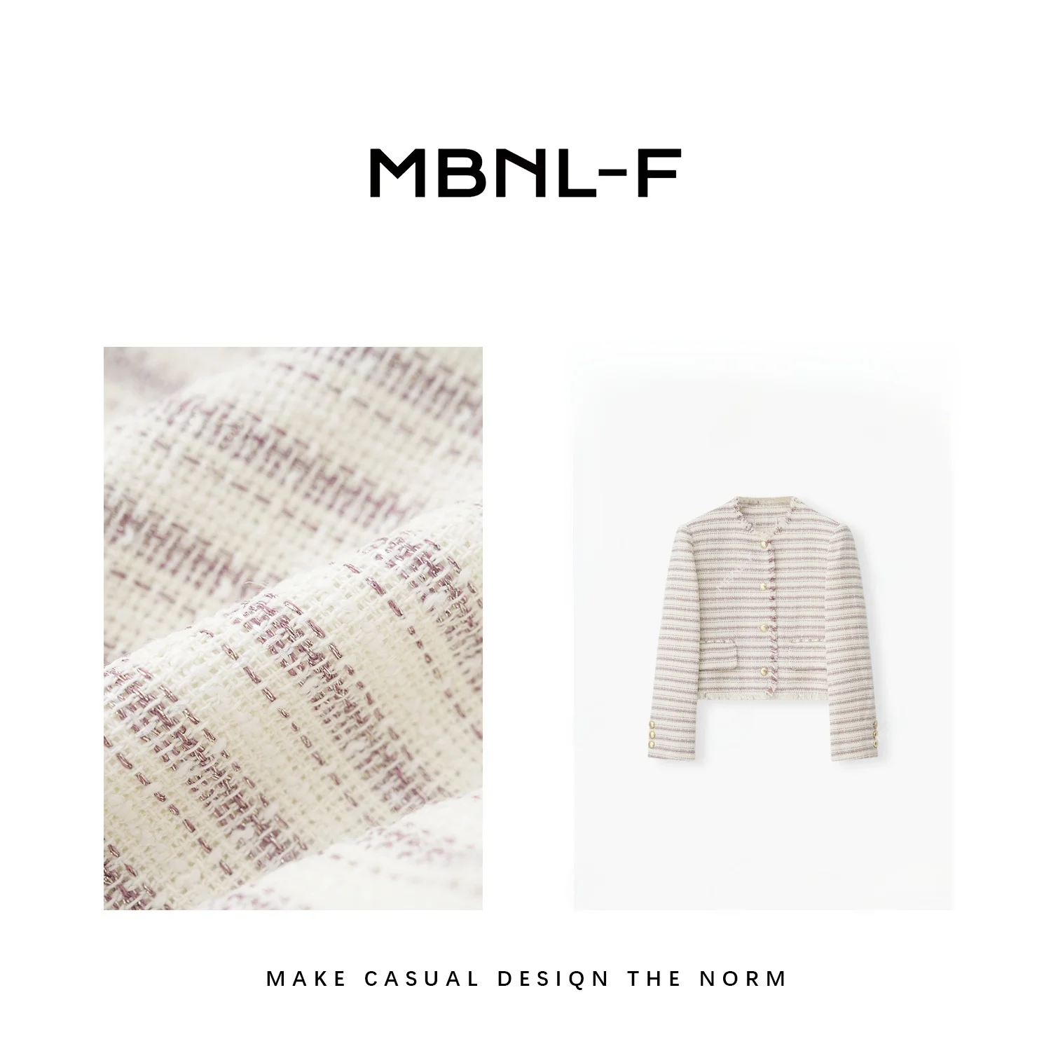 

MBNLF 2024SS новая повседневная весенне-осенняя верхняя одежда Small Fraance Sle универсальный XMWTH6 модный женский китайский топ