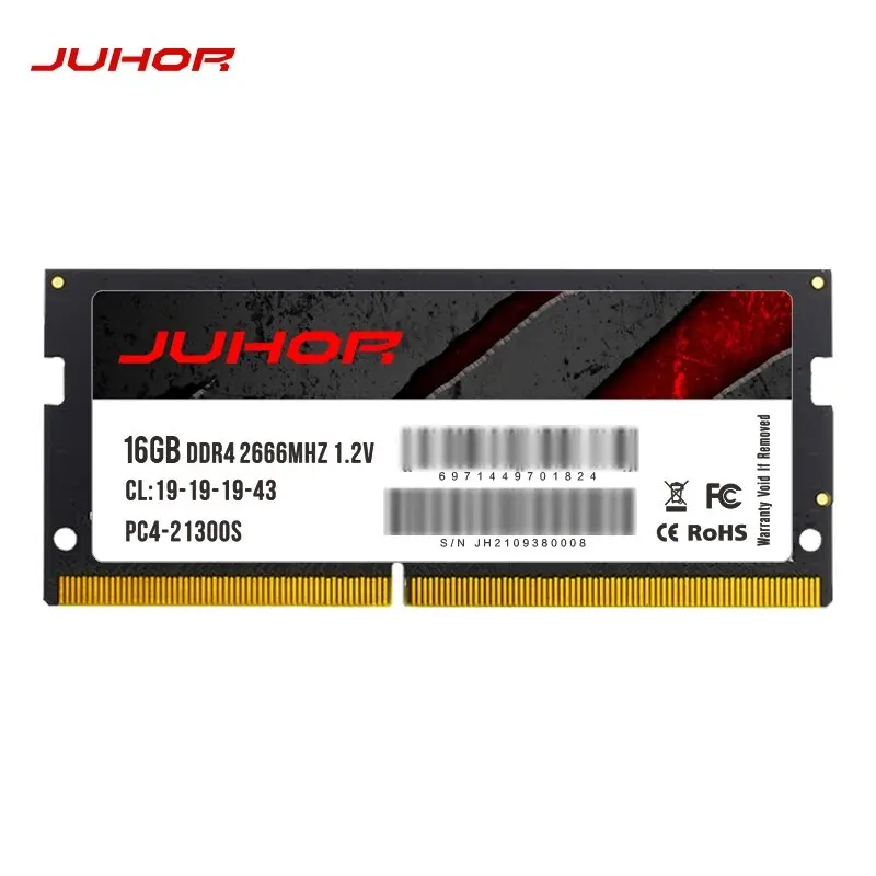 Juhor memoria ram ddr4 8gb 16gb 2666mhz 3200mhz ddr3 8gb 1600mhz sodimmノートパソコン高性能ノートパソコンメモリ