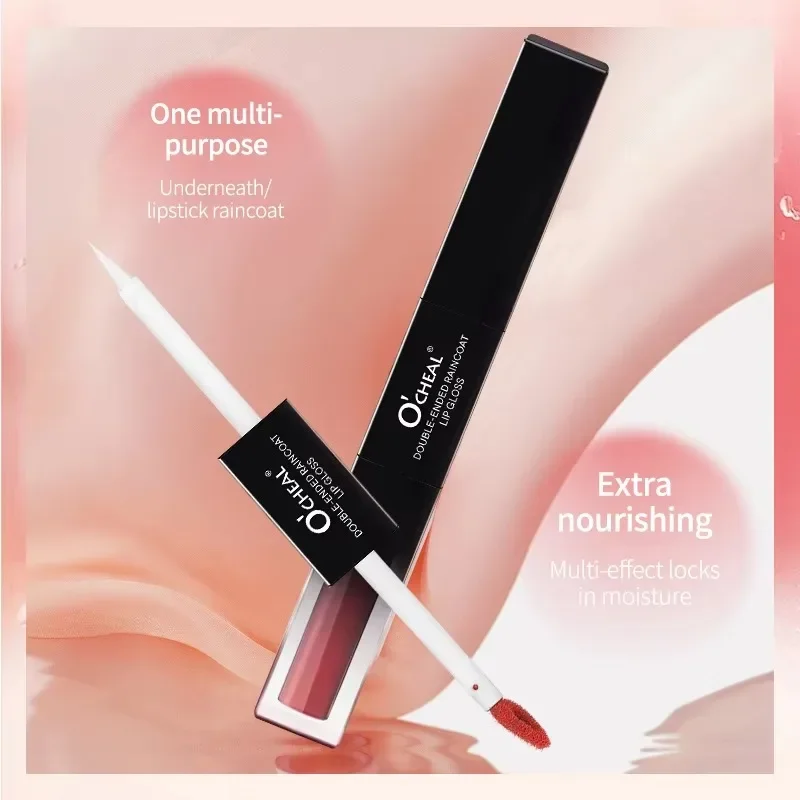 Fluwelen matte lipmodder spiegelafwerking lipglazuur en liplinerset voor langdurige lipmake-up in de groothandel