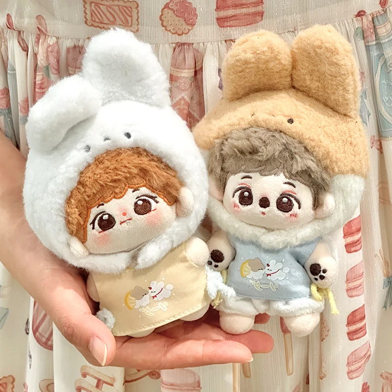 10cm doll clothes   Children's Playground Series 10cm Cotton Baby Clothes Chiikawa Nunu Wearable Headset jumpsuit