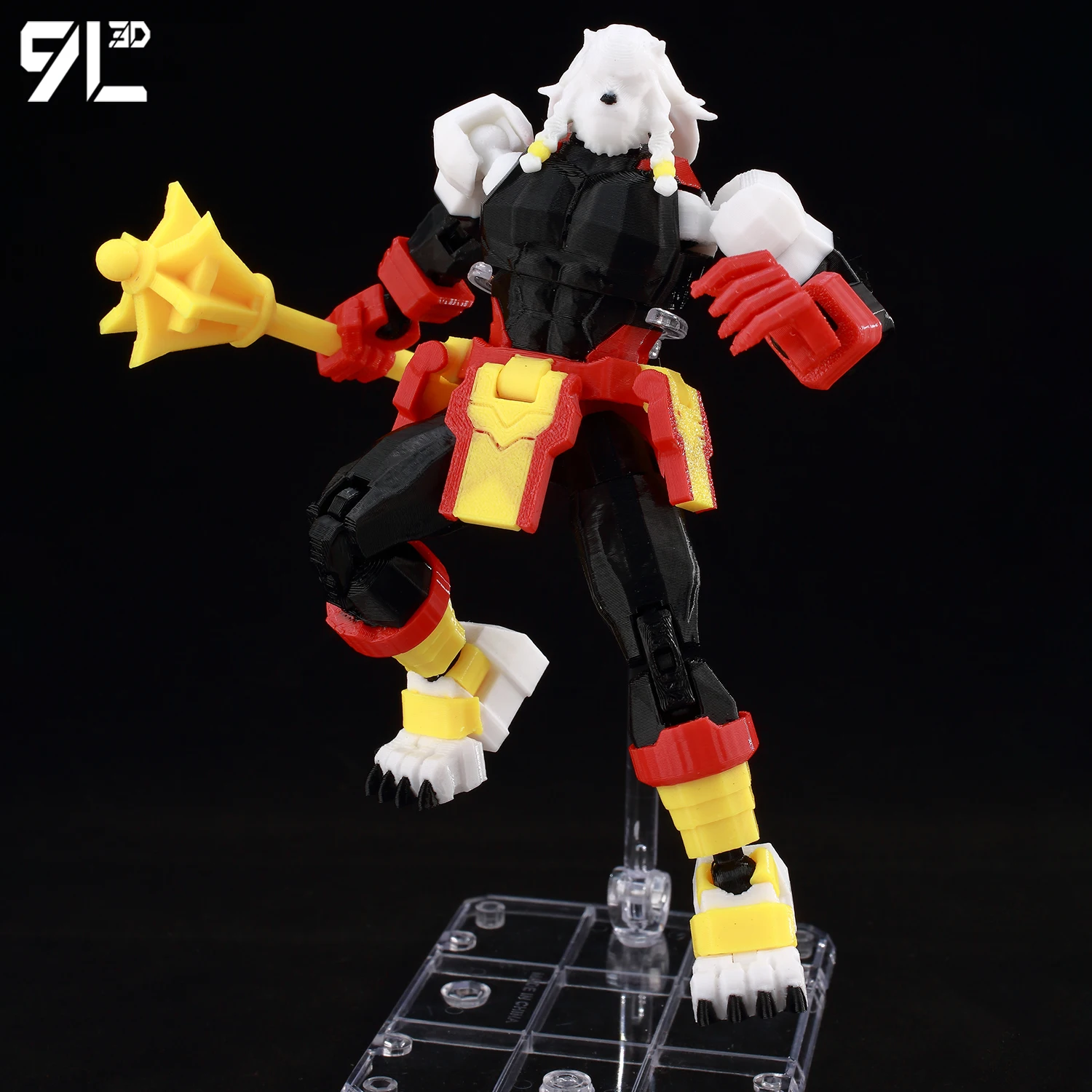 9L3D Lucky13 Berserk Beast Action Figure Dummy13 with Morningstar
