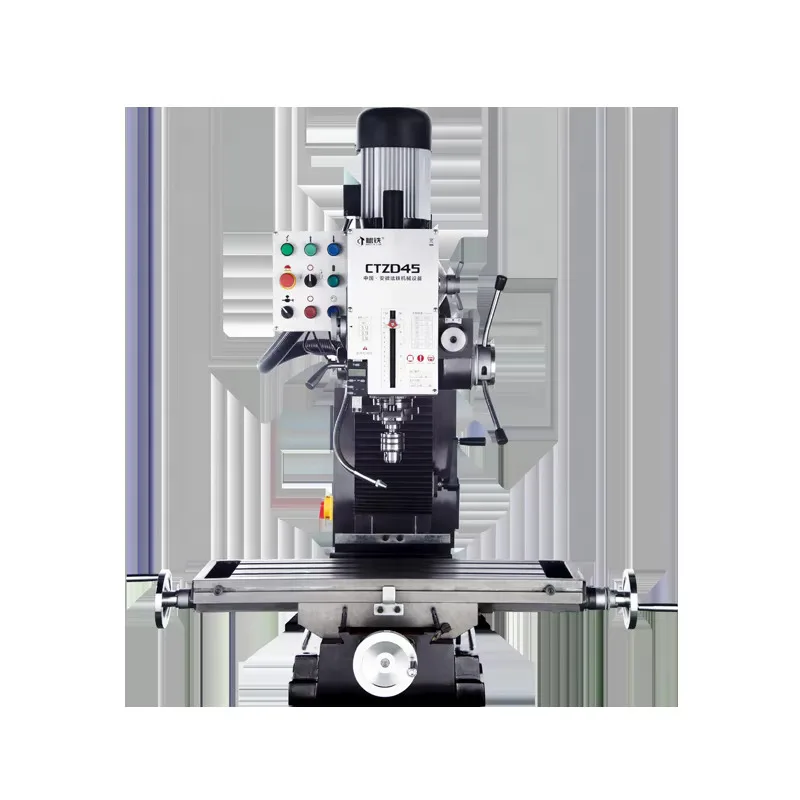 

Ctzd45 1500W Motor Manual Mill Drill Hine Lathe Vertical Type Light Duty Hining Capacity New Condition Mt4 Spindle Taper
