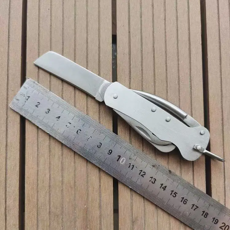 Multifunctional EDC tools  stainless steel blade Portable express unboxing knife For travel camping and fishing Folding knife