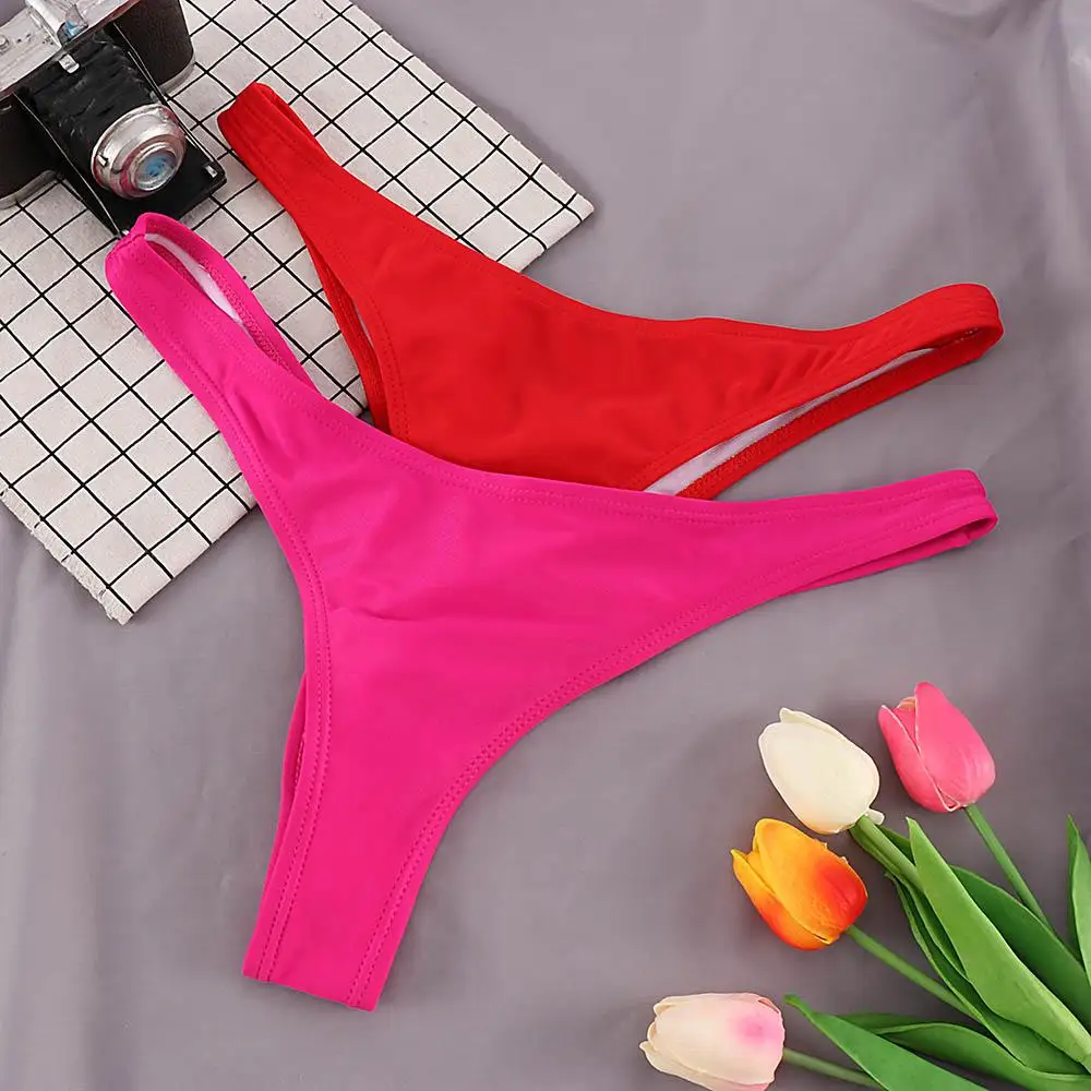 Maillot de bain pour femmes, culotte tanga sur le côté, bikini