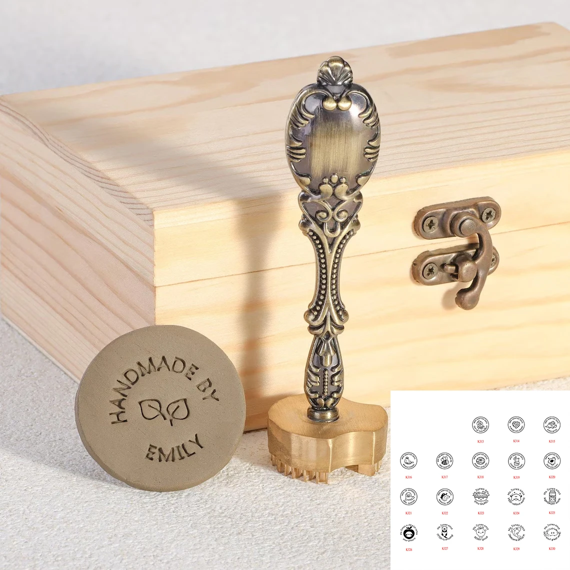 

Персонализированный штамп для глины: создайте свой логотип, керамические штампы для рукоделия, подарки для мастеров из полимерной глины