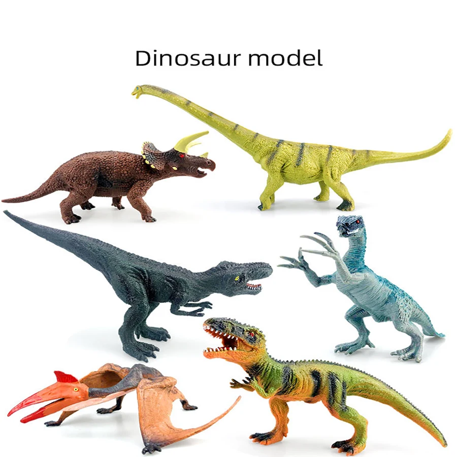 1pcs- Oenux Mini Jurassic Stegosaurus Saichania Solid PVC Dinosaur World Animal Model Action Figures Collection Toy For Kids