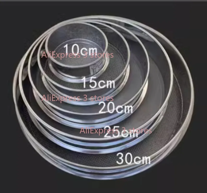 10-35cm Round 304 Stainless Steel Strainers Sieve High Precision Micron Kitchen Flour Powder Sieve Strainer Filters Colanders