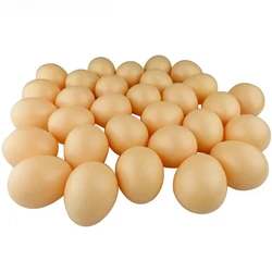10Pcs Poultry Series Plastic Fake Egg 55*43mm Hens Hatch Nest Eggs Easter Children's Toys Farm Animal Accessories DIY Painting