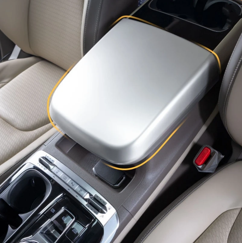 

For KIA Carnival KA4 2021 2022 Accessories The Copilot Glove Storage Box Handle Cover Trim Car Styling Interior Styling