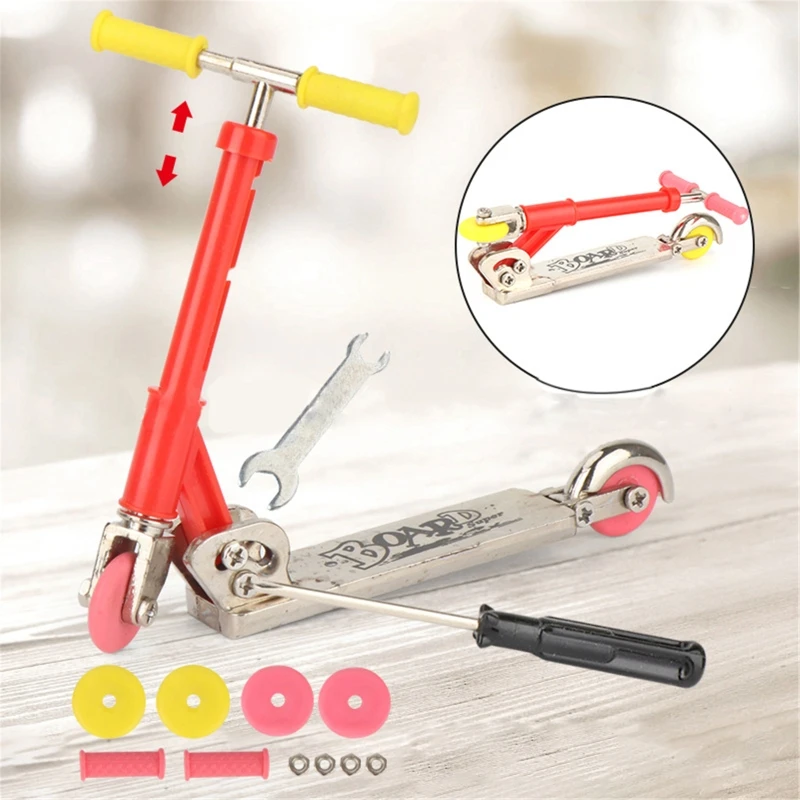 Nieuwe Vinger Scooter Skate Boarding Mini Vinger Speelgoed DIY Kits Volwassenen Feestartikelen Set