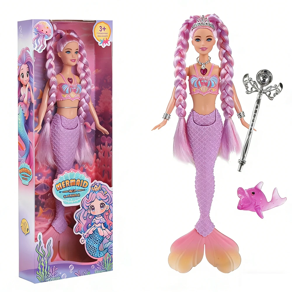 30 cm große, leuchtende, singende Meerjungfrauen-Prinzessin-Puppe, verschiedene Farben, perfektes Festival- und Geburtstagsgeschenk für Mädchen
