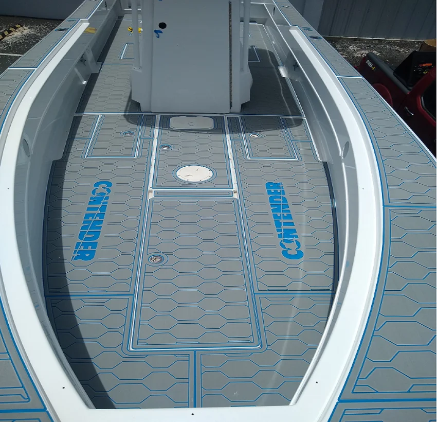 2005 Contender 31 Swim Platform Cockpit Pad Boat EVA Faux Teak Deck Flooring Mat Seadek MarineMat Gatorstep Style Self Adhesive