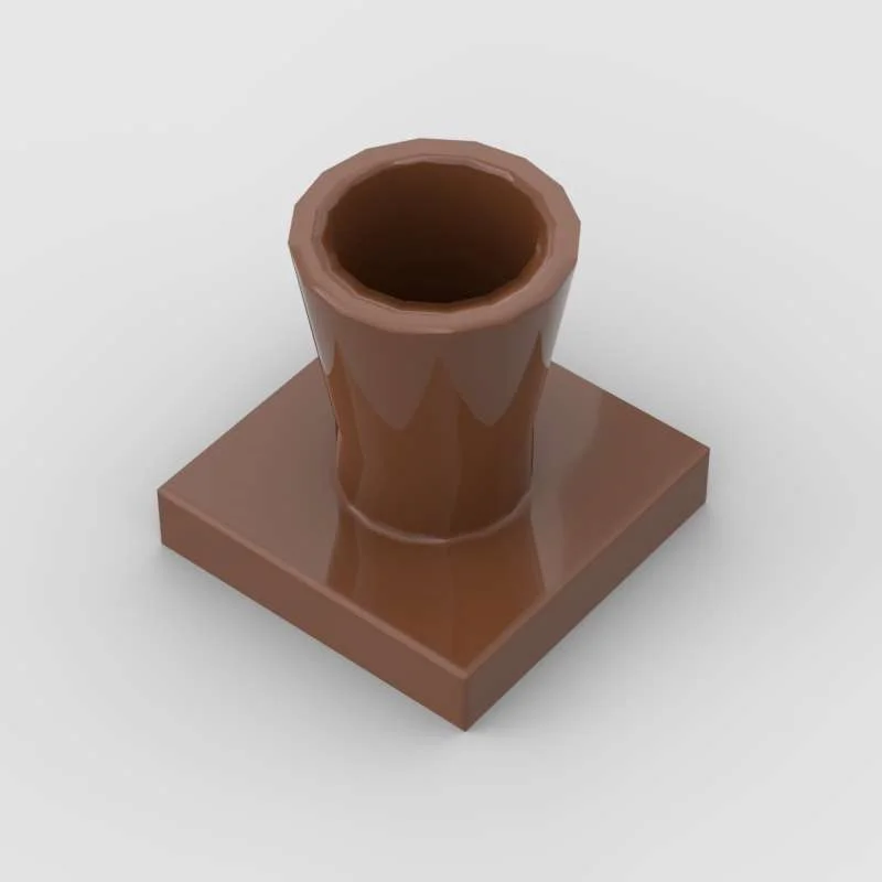 10pcs Plant Tree Trunk Palm Base with Top Branch 2536 2563 2566 Building Block Brick Compatible Assembles Parts City Street View