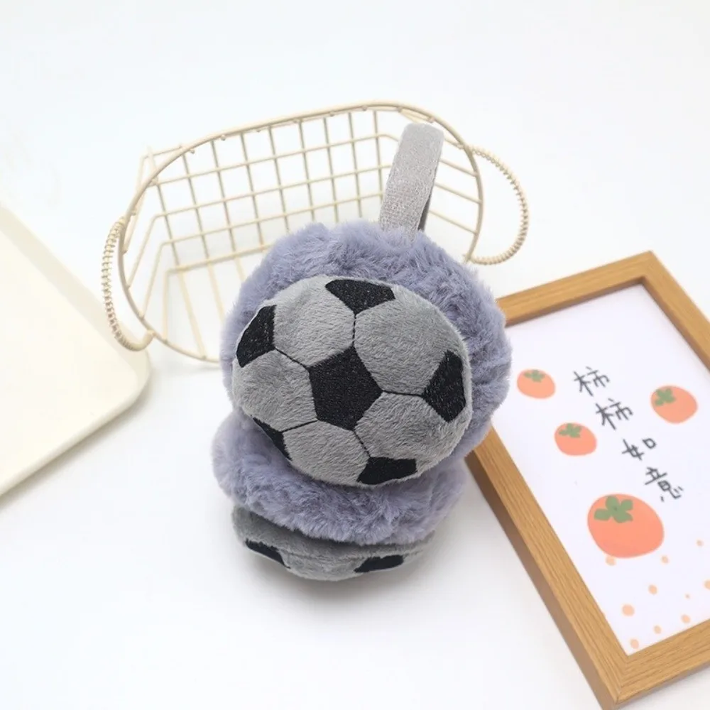 Cute Thickened Football Earmuffs Keep Warm Cold-proof Winter Ear Warmer Anti-Freeze Soft Ear Protection Earmuff Children