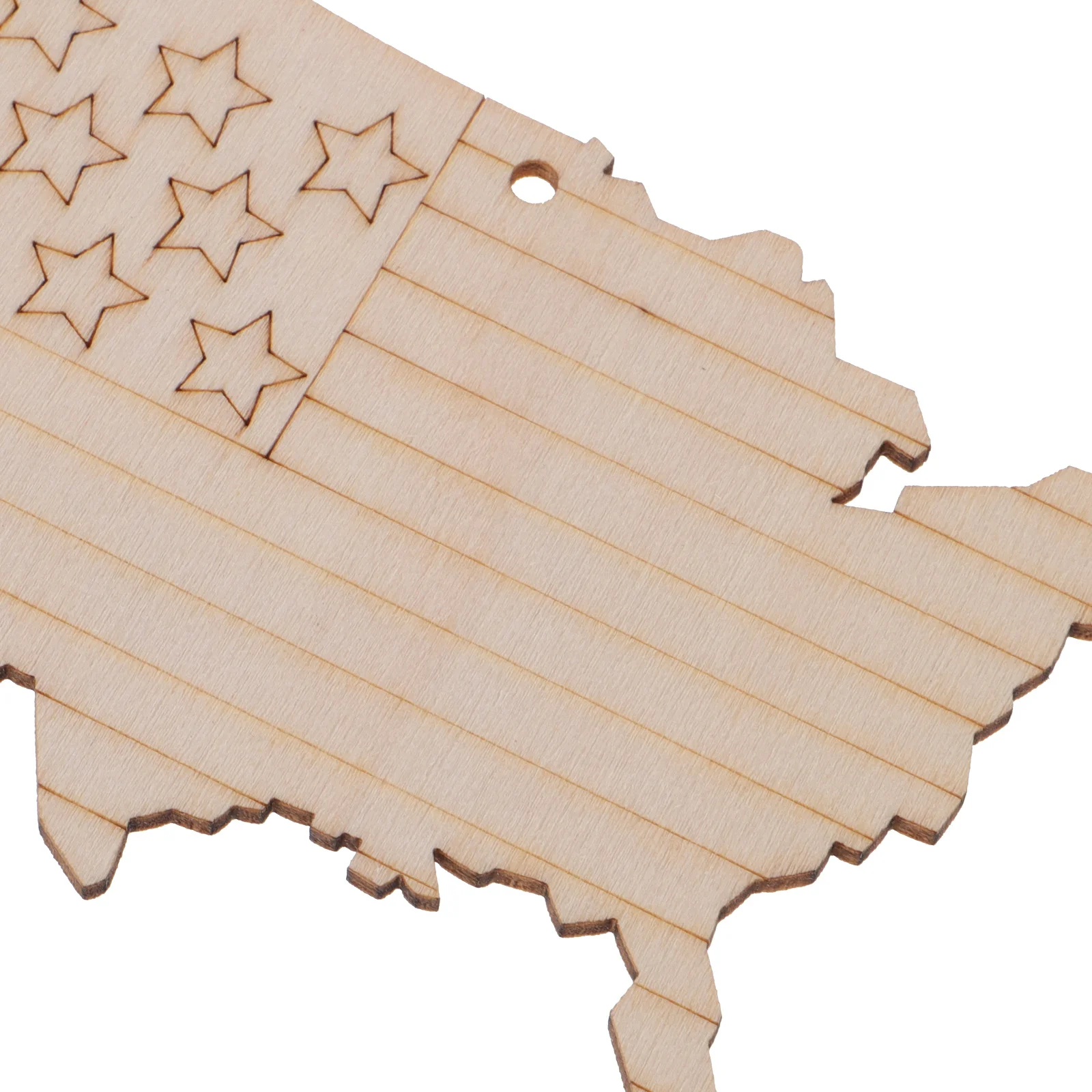 

10 Pcs Stars Hanging Decor Patriotic Wood Signs Festival Wood Decor Home Ornaments Independence Day USA Office
