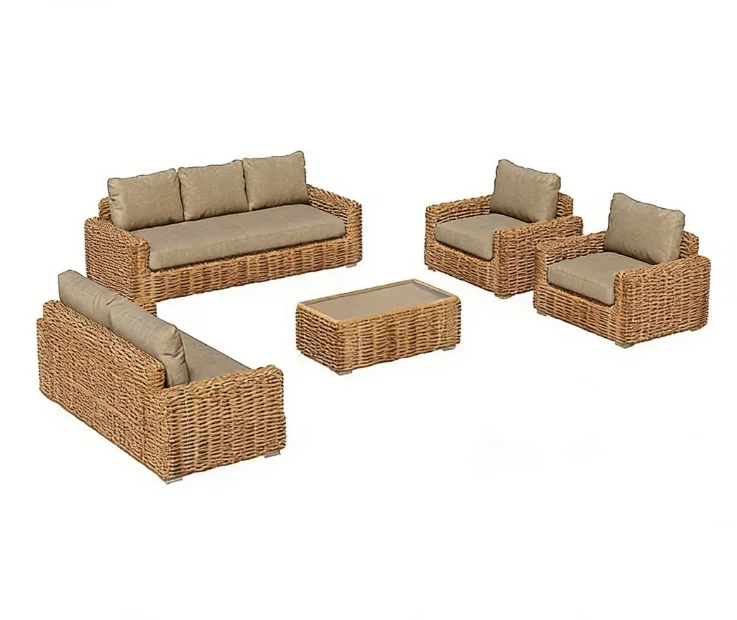 @3 # Modern Hotel Outdoor Garden Wicker Sofa Sets PE Rattan Aluminum Lounge Patio Furniture For Villas Balconies Courtyards Apar