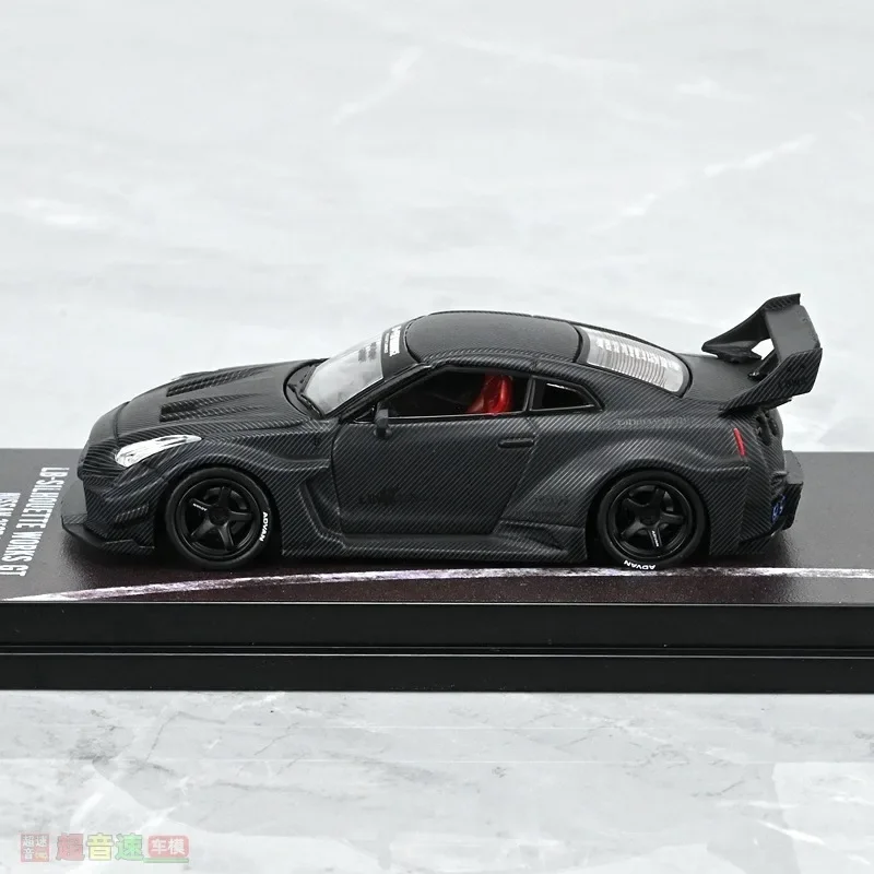 INNO 1/64 닛산 GTR R35 LBWK 합금 장난감, 자동차 다이캐스트 금속 모델 선물