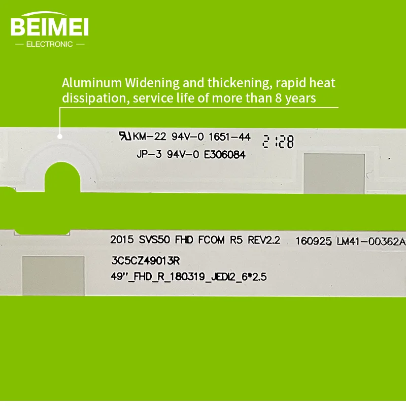 Barre lumineuse menée 2015 SVS50 FHD FCOM L5 REV2.2 LM41-00361A 2015 SVS50 FHD FCOM R5 REV2.2 LM41-00362A LED SAMSUNG 4 + 4 paires/set