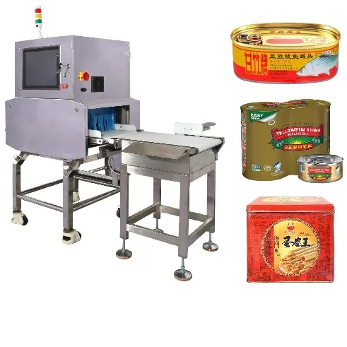 Juzheng High Sensitivity Food Safety Metal Detector X-ray Food Scanner For Metal Can Products With Rejectors