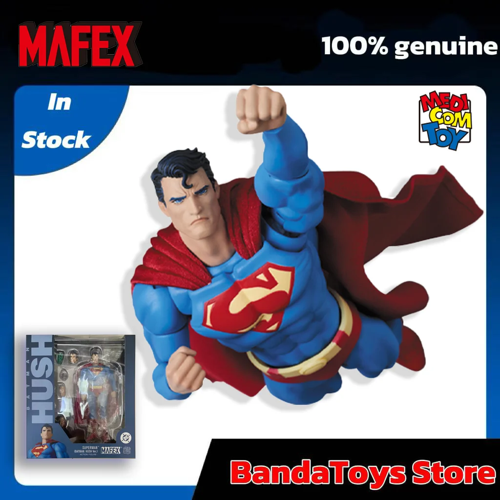 En Stock, 100% Original, MAFEX No. 117, Superman Batman Hush Ver, Figura de Acción Coleccionable