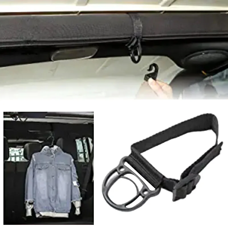 2Pcs Roll Bar Coat Hanger Clothes Hook For Jeep Wrangler CJ YJ TJ LJ JK JKU JL JLU JT Sports Sahara Freedom Rubicon And Unlimite