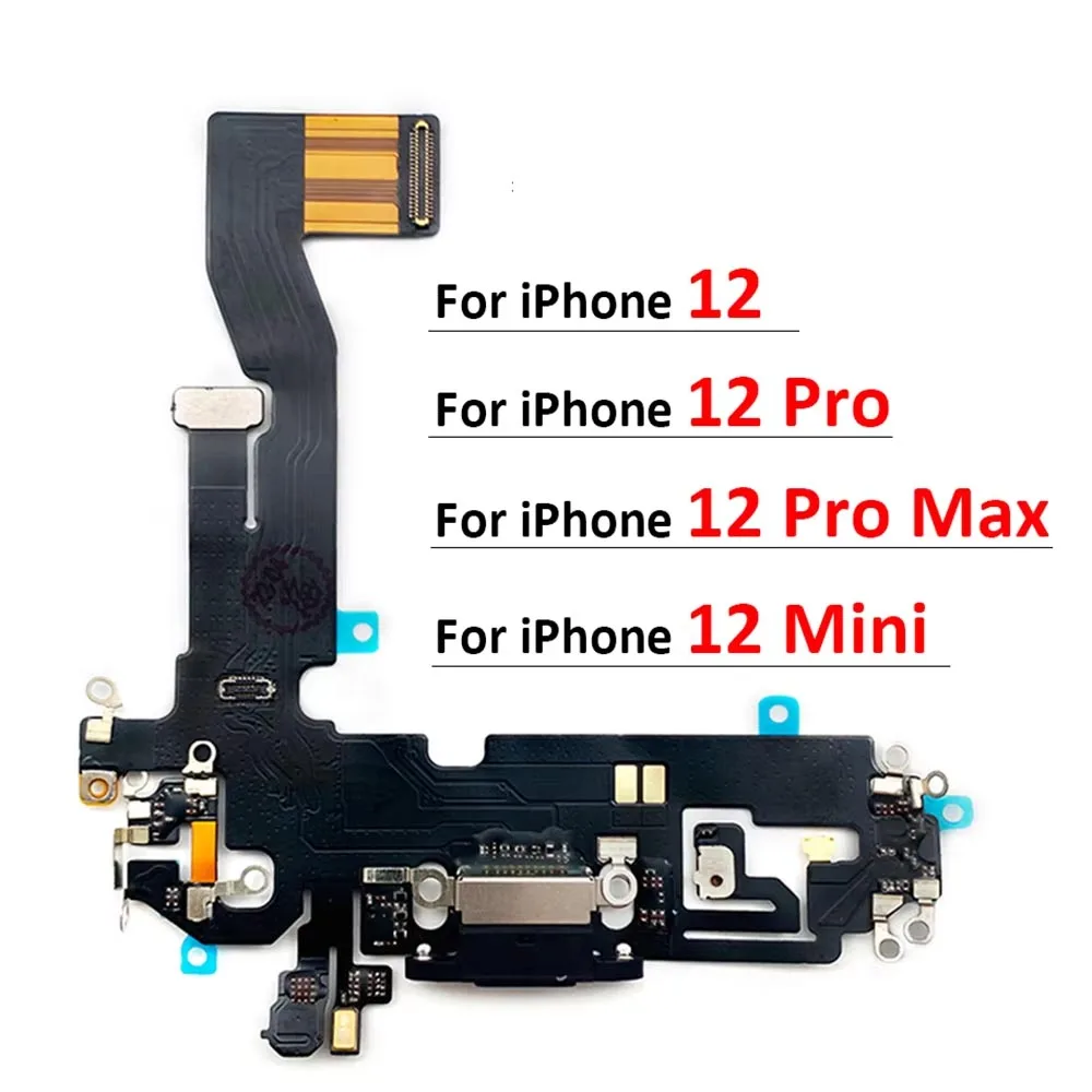 

Новый USB-порт для зарядки, плата зарядного устройства, гибкий кабель для iPhone 12 Pro 12Pro Max, мини-разъем для док-станции с микрофоном