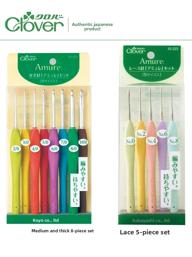 

Clover, импортированный из Японии крючком Coke, шерстяной инструмент для вязания, цвет средней толщины, кружево, крючок 0,6 0,75 2 2,5 3,0 4,,5 5 5,5 6 мм