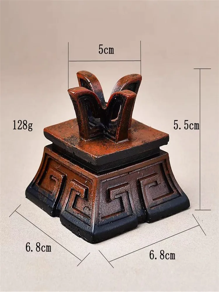 Four-Legged Square Tripod Resin Ornament Crystal Ball Base Raw Mineral