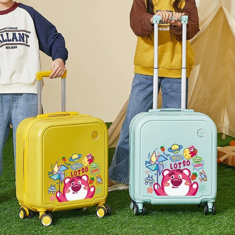 

Hot!New cartoon suitcases 18 inch girls trolley Travel bag boys rolling luaage Boarding password box children cute suitcase