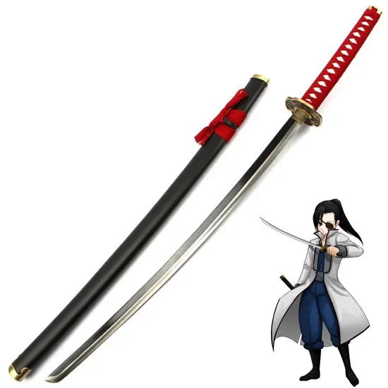 

104cm Cosplay Anime Silver Soul Gintama Yagyuu Kyuubee Yagyu Kyubei weapon wood Sword Costume Fancy Dress party stage show props