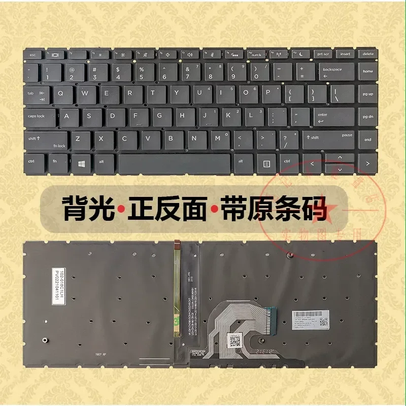 for HP Battle 66 Second Generation ZHAN 66 PRO 14 G2 G3 HSN-Q15C 440 G6 G7 Laptop Keyboard Replacement