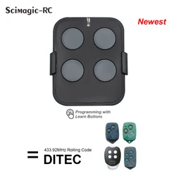 Compatible Ditec GOL4 BIXLG4 BIXLP2 BIXLS2 Remote Control Transmitter DITEC Garage Gate Door Opener 433,92 Mhz Rolling Code