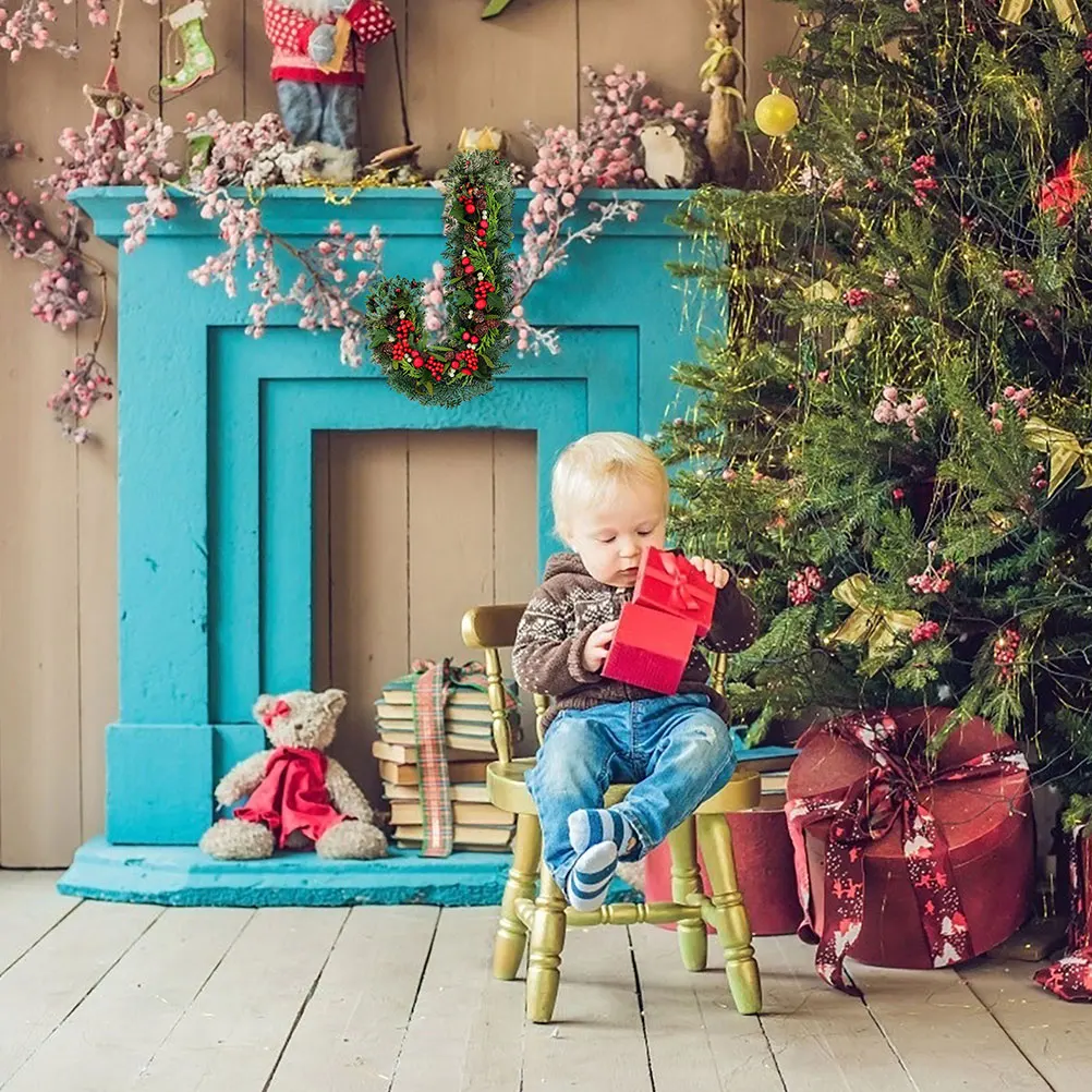 

4pcs J-Design Frame Iron Cane Shape Diy Form For Party Decor Wreath Making Tool Wreath Supplies