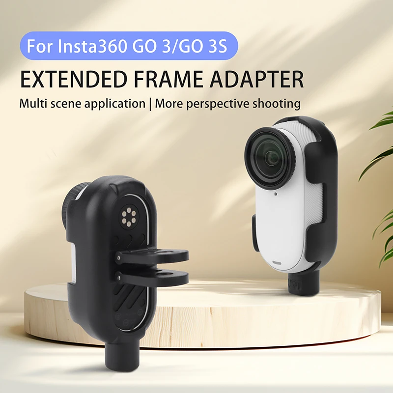 

for Insta360 GO 3S Extended Frame Thumb Camera Adapter Mount Extension Bracket Horizontal Vertical Shot Kit for Insta 360 Go3/3S