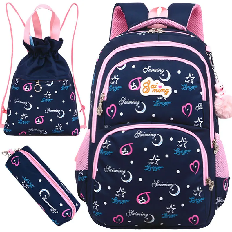 New Fashion School Bags for Girls Children Printing Backpack Primary Student Book Bag Large Capacity Kids Schoolbag Hot