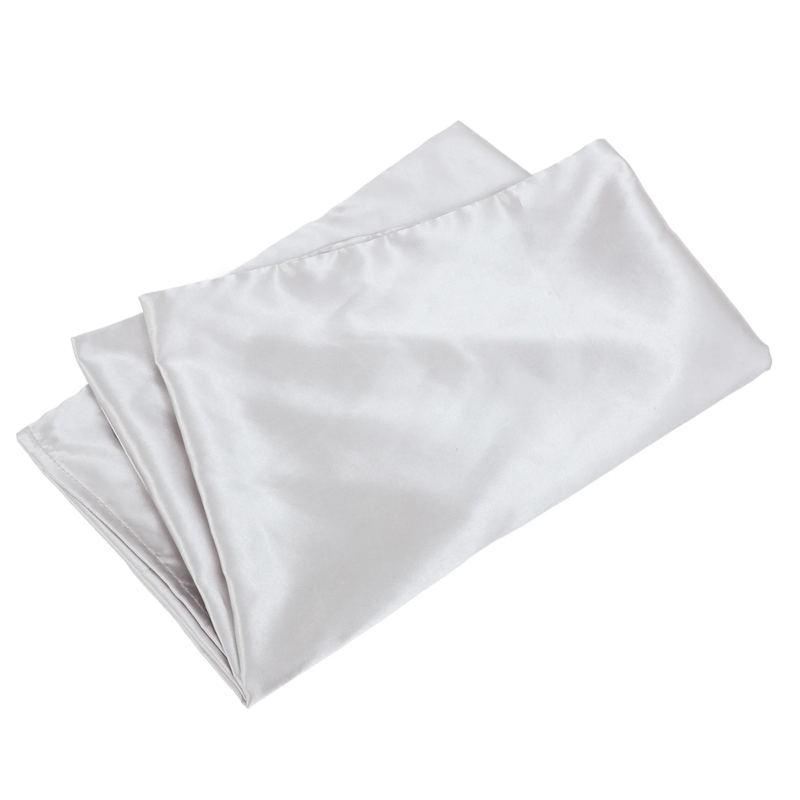 

Ice Silk Pillowcase Soft Breathable Cooling For Solid Color Hotel Home Travel Use Queen Pillow Covers